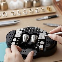 Engraving Block with Adjustable Head Compact Jewelry Engraving Block Smooth Ball Vise for Hobbyists