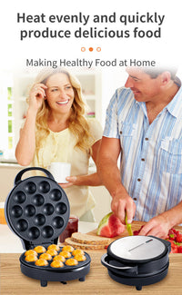14-Hole Takoyaki Maker with Large Capacity, 750W, 220V