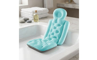 Supportive Bath Cushion with Backrest Tufted Full Body Bath Pillow Comfortable Bathtub Mattress Cushion Soft for Adults