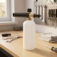 Car Wash Foam Sprayer for Efficient Washing and Care, Durable Alloy Foam Lance with Adjustable Soap, 23*13*10cm Bottle