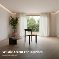 Woven Armchair Light Luxury artistic Woven Cantilever Chair long-lasting Construction Coastal Look for Homeowners, Sunroom