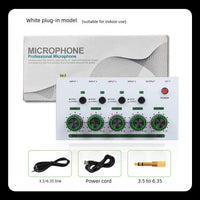 4-Channel Audio Mixer with Low Noise for Home Studio