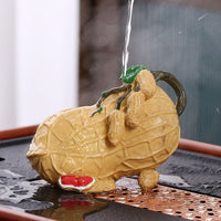 Creative Peanut Color-Changing Tea Pet Good Luck Ornament Resin Figurine