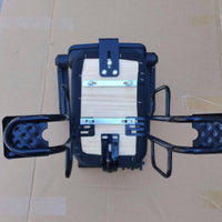 Extra Soft Rear Bike Seat with Backrest Easy Installation Padded Child Bike Seat Safety Armrest Cycle Passenger Saddle Footrests for Children