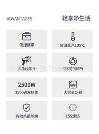 220V/110V High-Temperature High-Pressure Steam Cleaner 1200ML Household Small Kitchen Steam Cleaning Machine Factory National Standard