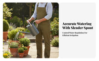 Watering Can with Sprinkler Rose Traditional Watering Can with Rose Head Galvanized Garden Tool for Gardeners