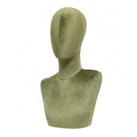 Velvet Head Mannequin Stable Base Velvet Mannequin Head Hairpiece Display Stand for Boutique Sellers
