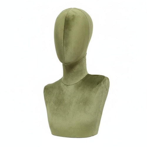 Velvet Head Mannequin Stable Base Velvet Mannequin Head Hairpiece Display Stand for Shop Owners