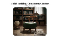 Round rotate Stool with spinerest Plush Padding Lounge Seating Easy Assembly