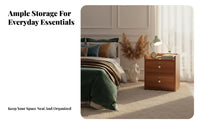 Nightstand with Drawers Modern and design Bedside Cabinet Multi-Functional for Office