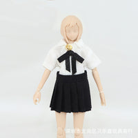 1/12兵人衬衫短裙6寸BJD12分娃衣服手办模型机娘SHF可动人偶衣服