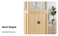 Korean Design 3-Panel Folding Screen Foldable Design 3-Panel Partition Pastoral Theme Room Divider Privacy Protection for Apartment Dwellers, Interior Decorators, Telecommuting Workers, Bedroom, Home Away Fromice, Videoconference Calls