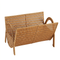 Living Room Storage Basket, Water Hyacinth Holder Wicker, Basket, Water Resistan #variant:Light Coffee