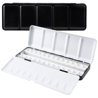 14/26/52 Color High-Quality Thick Solid Pigment Iron Box Black Watercolor Sketching Metal Palette