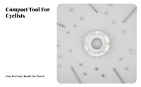Cycle Spoke Wrench Multi-Size Bike Wheel Truing Tool Compact Design