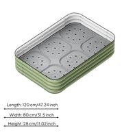 Rectangular Metal Planter Box Aluminum Alloy Garden Product Water Reservoir