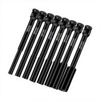 Drive Socket, Extended Thin Wall, High Strength, Hardened, Power Wrench Accessory for wiring Repair and Maintenance, Compatible with Multiple Sizes