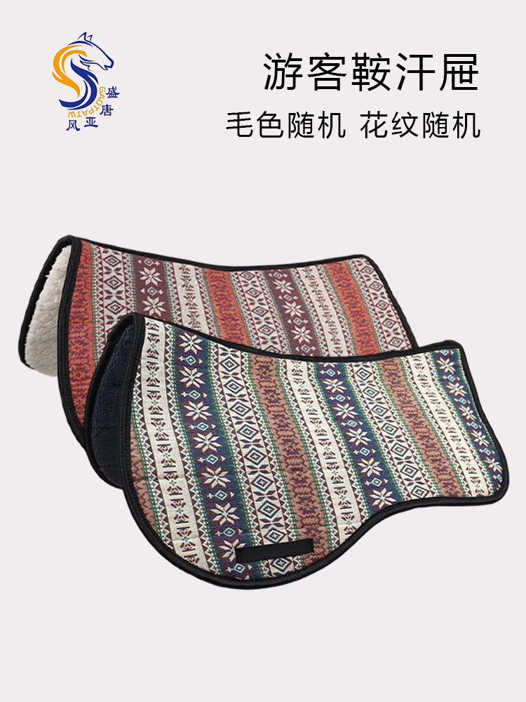 Equestrian Saddle Pad with Shock Absorption for Riding Sports
