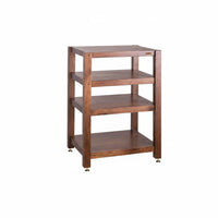 Audio Rack Solid Wood Amplifier Stand Black Walnut Hi-fi Rack Electronics Organizer Crafted from Durable Walnut Suitable for Home Theater Stereo Room