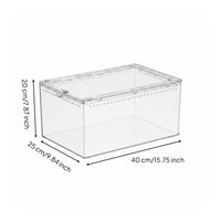 Gecko Habitat Box Natural Design Desert Terrarium Enclosure Ventilated