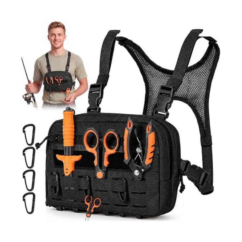 Waterproof Chest Pack for Camping Running Fly Fishing Adjustable