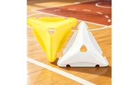40 Pieces Sports Gear Triangular Marker Disc Center Cutout Stackable Marker Disc Holder Set Molded Grooves