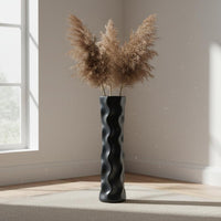 Modern Floor Vase Freestanding Tall Standing Vase Glossy Finish for Entryway