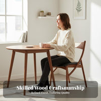 Feline Protruding Backrest-Shaped Rprotruding Backrest-Shaped Chair Vintage and Design Feature Seat Sturdy Wood Legs Stable