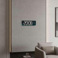 LED Digital Wall Clock Easy to Read Digital Wall Clock Lighted for Living Room, Home Office, Bedroom