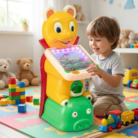 Children's Arcade Machine, Coin-Operated Marble Game Machine, 55 x 40 x 110 cm, Bright Yellow