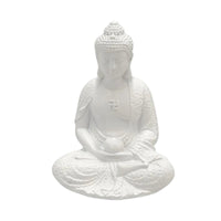 Seated Buddha Ornament Textured Hair Seated Buddha Statue Draped Robes