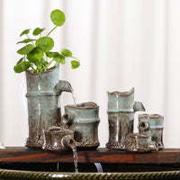 Ceramic Water Spout Compact Size Mini Landscape Water Decoration Natural Look