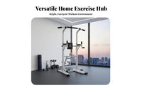 Adjustable Power Station Non-Slip Grips Multifunctional Power Station Padded Backrest & Armrests Pull-up Station Stable Base for Fitness Enthusiasts, Adults, Women, Garage