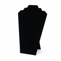 Rear Support Freestanding Necklace Display Board Stepped Top Necklace Holder Stand Tapered Shape