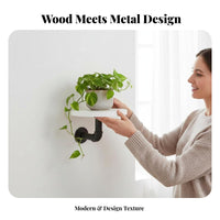 Round manufacturing-inspired Shelf Modern and aesthetic Round surface Display Space-Saving for Entryway