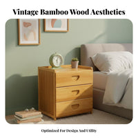 2-Drawer End Table With Drawers Nightstand Space-Saving for Guest Room, Students