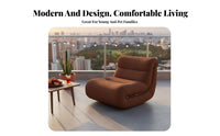 Upholstered Sofa Recliner Rocking Motion Lounge Chair Retro Aesthetic Soft Upholstery for Perusing Nook, Bedroom, Home Office
