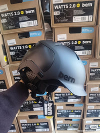 24新款碳纤维头盔bern单板双板滑雪头盔护具WATTS 2.0/lenox mips