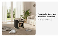 Year-Round Comfort Multi-Level Cat Tree Integrated clawing Posts Multi-Story Cat Tower with Condos Multiple Resting Spots Feline Play framework snug sanctuary for felines, Kittens, Indoors, Living Room, Bedroom, Home