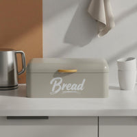 Metal Bread Box Large Capacity Household Organizer Decorative for Countertop