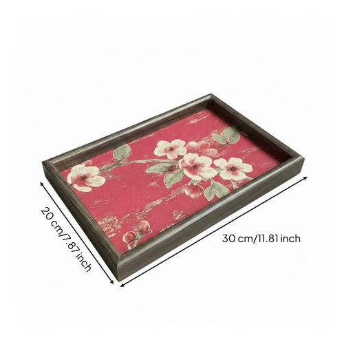 Chinese Design Tray Decorative Wildflower Serving Platter Fashionable