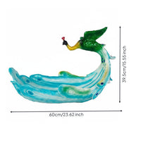 Peacock Fruit Tray Gift Idea Peacock Serving Tray Food Decorative Appetizer Plate for Seafood Display