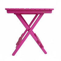 Wooden Folding Table Solid Wood Folding Side Table Foldable Design for Dorm Room