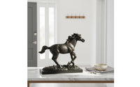 Finely Detailed Astrological Horse Sculpture Fine Workmanship Astrological Horse Figurine Elegant Design for Business Owners, Desk, Office