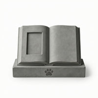 Pet Memorial Stone with Photo Frame Freestanding for Garden, Home