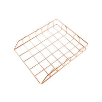 Stackable Nordic Metal File Basket for A4 Documents and Magazines