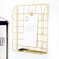 Stackable Nordic Metal File Basket for A4 Documents and Magazines