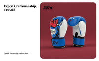 Long-Lasting Kids' Boxing Gloves Secure Wrist Support Kids Boxing Gloves Shock Absorbing Graffiti Sparring Mitts High-Density Foam for Beginners, Toddlers, Training, Muay Thai