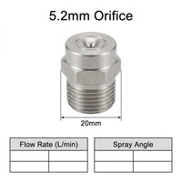 Stainless Steel Spray Nozzles, 120 Degree Wide Angle Solid Cone Industrial Misting Spray Nozzle, 1/4 - Image 3