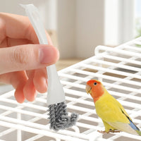 Bird Cage Cleaner and Parrot Cage Cleaning Brush, Combination Pet Bird Cleaning Tool, Long Handle Bird Droppings Remover